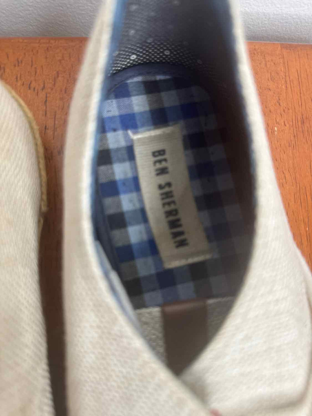 Ben Sherman Beige W Shoe Size 8.5 flat shoe