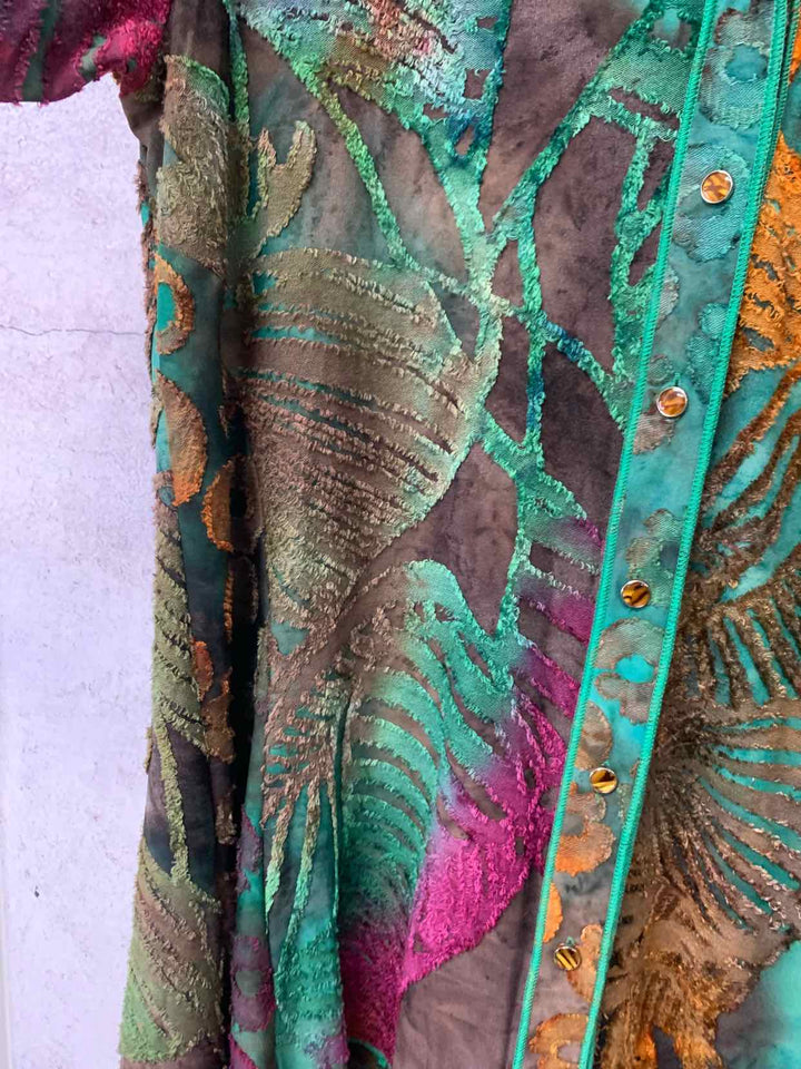 Paris Hues Women Size L Green long sleeve top